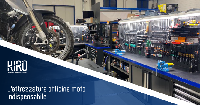 attrezzatura officina moto