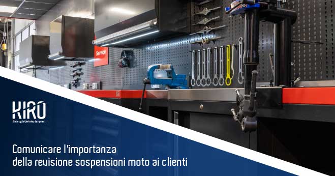revisione sospensioni moto 
